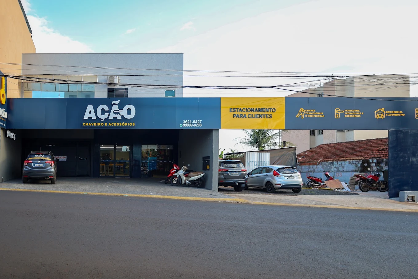 fachada da Ação Chaveiro, chaveiro Rio Verde GO